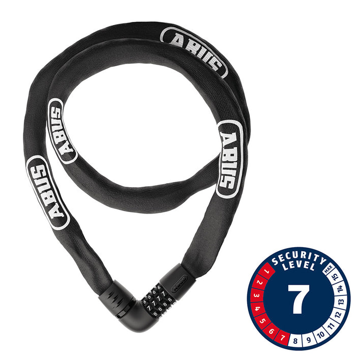 Abus, Tresor 6807C, Chain Lock, Combination, 7mm, 85cm, 2.8', Black