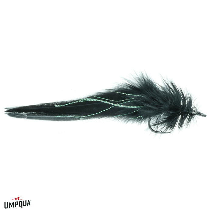 Umpqua Pike Snake Umpqua Black 3/0 Flies Rivers and Glen Trading Co