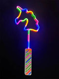 Unicorn Shape Light Up Wand ( Multicoloured Light ) - thefancydress.co.uk