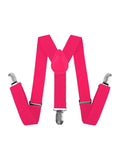Unisex Adjustable Suspenders Plain Braces - thefancydress.co.uk
