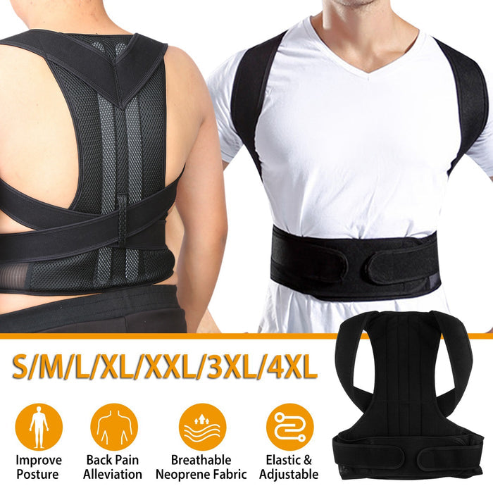Unisex Back Posture Corrector – Shoulder & Lumbar Support
