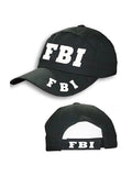 Unisex FBI Black Baseball Cap-Hat - thefancydress.co.uk