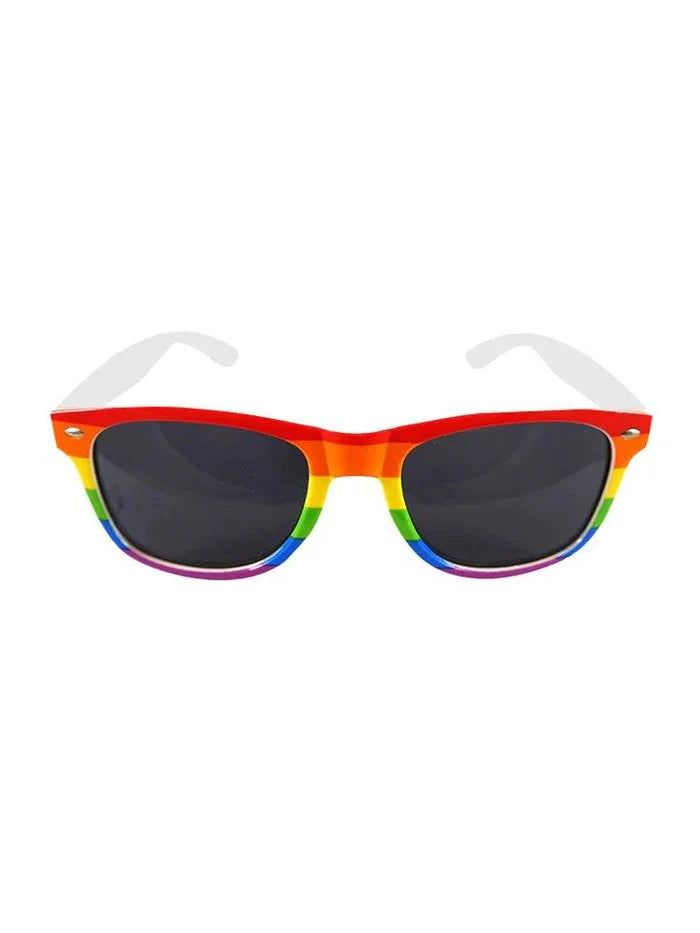 Unisex Festival Fashion Face Wear Rainbow Glasses - thefancydress.co.uk