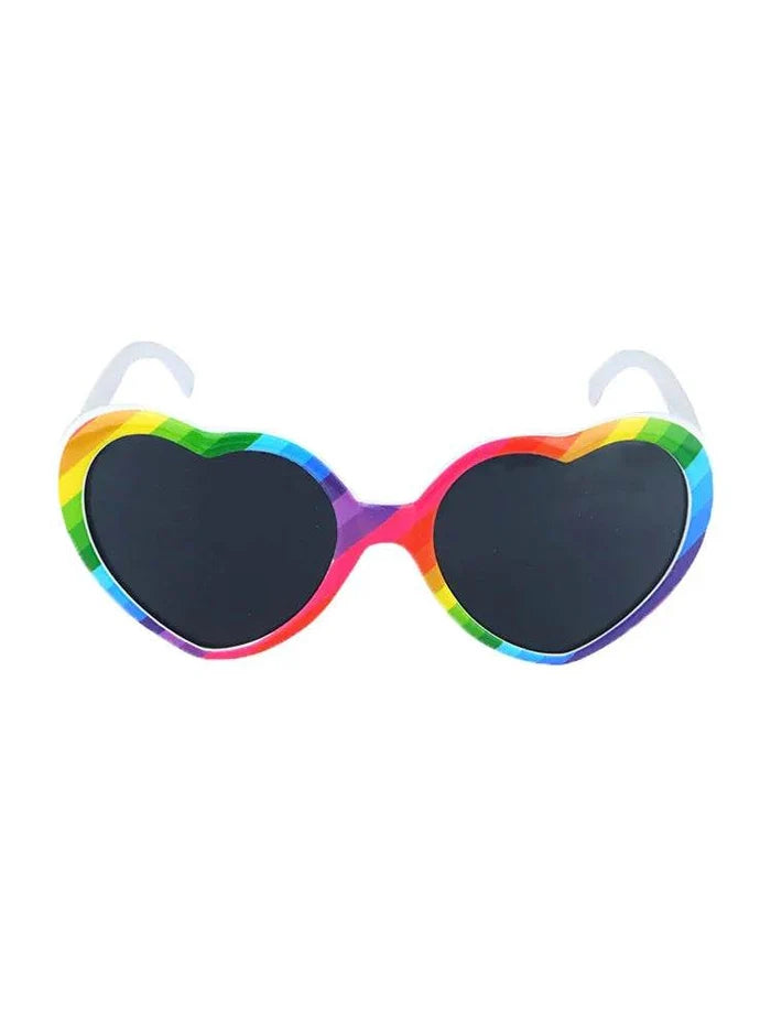 Unisex Festival Fashion Face Wear Rainbow Glasses - thefancydress.co.uk