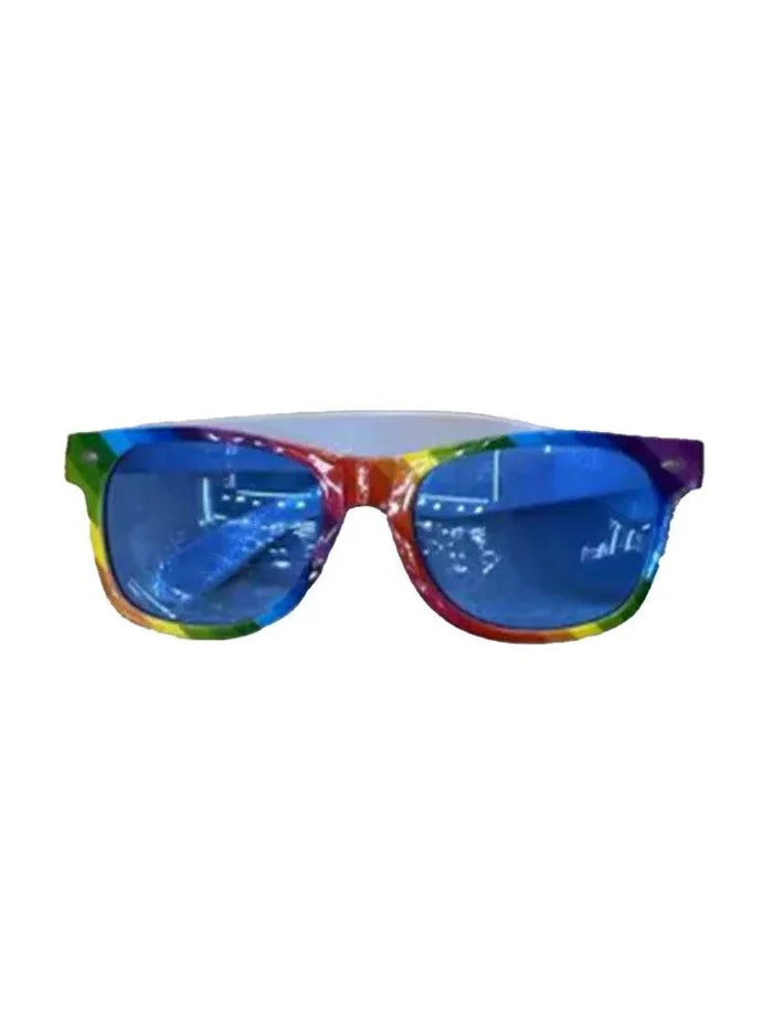 Unisex Festival Fashion Face Wear Rainbow Glasses - thefancydress.co.uk