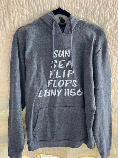 Unisex Fit Sun Sea Flip Flops Pullover Hoodie