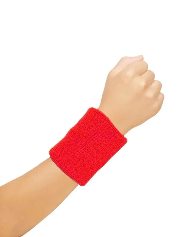 Unisex Gym Exercise Sports Towelling Wristbands - thefancydress.co.uk