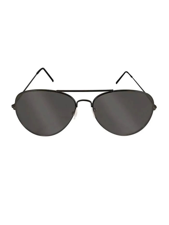 Unisex Metal Frame Aviator Fashion Glasses - thefancydress.co.uk
