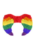 Unisex Rainbow Foldable Angel Feather Wings - thefancydress.co.uk