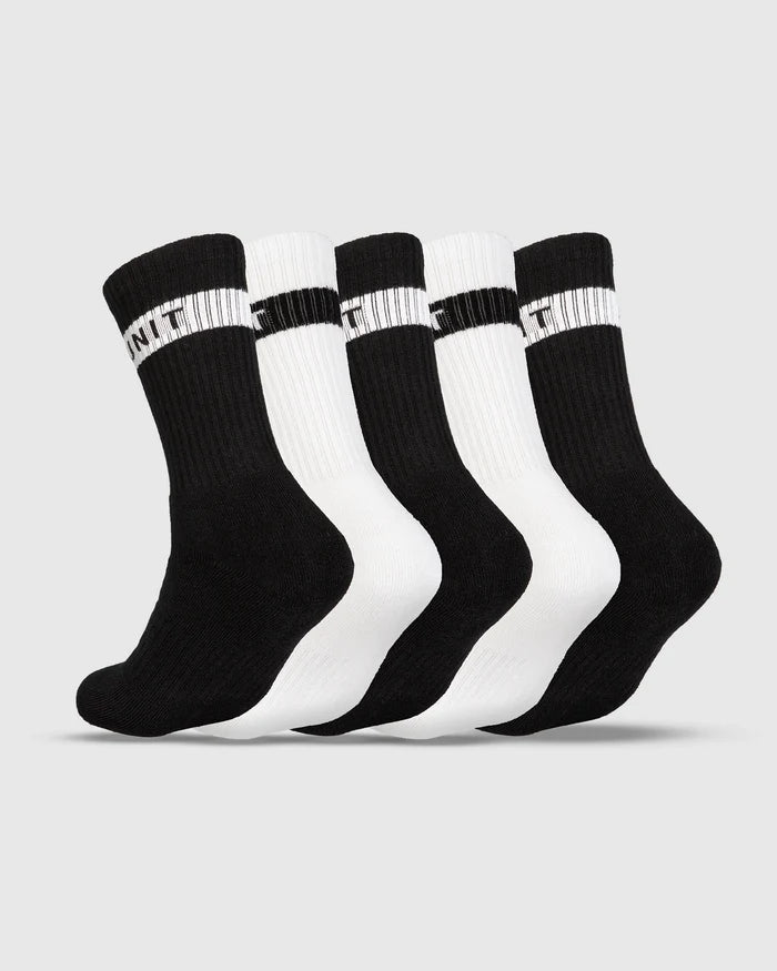 Unit Ladies Bamboo Crew Work Socks 5 Pack