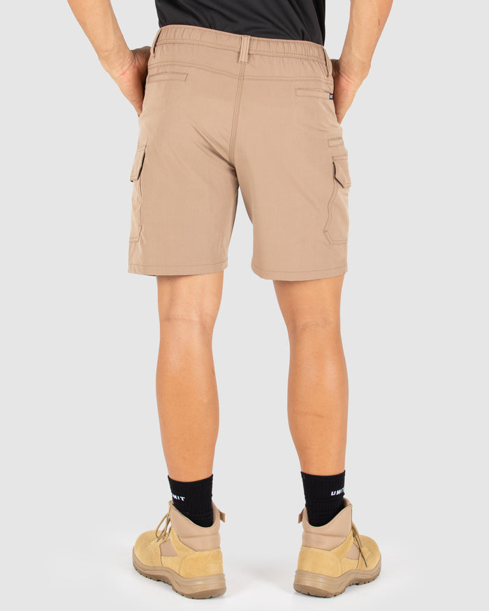 Unit Mens Flexlite Elastic Waist Utility Work Shorts
