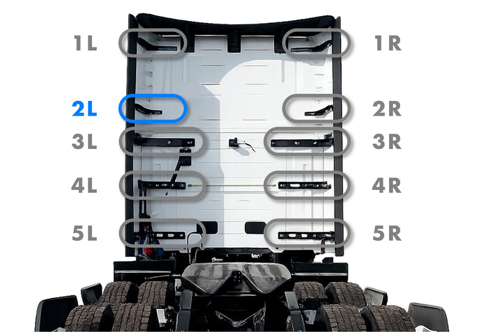 Upper Lower Wind Cab Fairing Support Bracket Set 2L Driver 2025 2026 Volvo VNL New