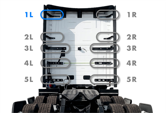 Upper Wind Cab Fairing Support Bracket Set 1L Driver 2025 2026 Volvo VNL New