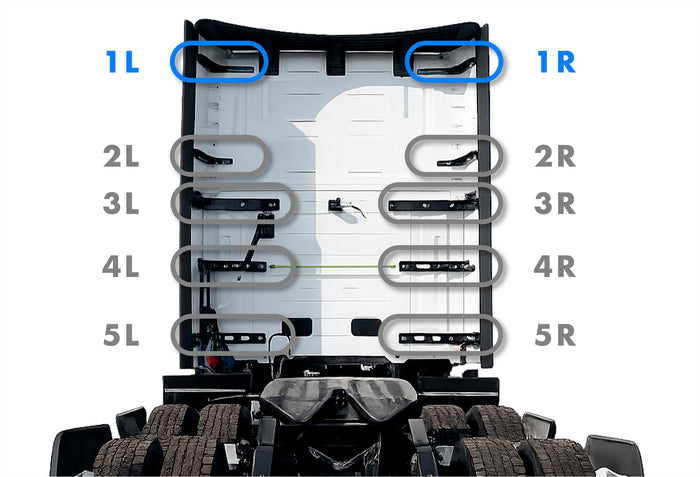 Upper Wind Cab Fairing Support Bracket Set 1R 1L 2025 2026 Volvo VNL New