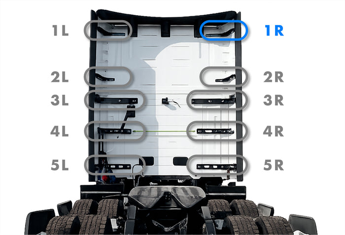 Upper Wind Cab Fairing Support Bracket Set 1R Passenger 2025 2026 Volvo VNL New