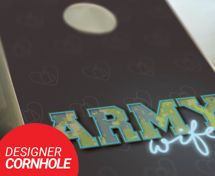 US Army Wife Cornhole Set