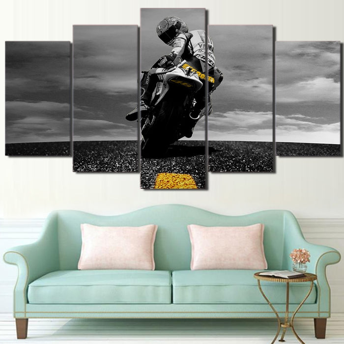Valentino Rossi Moto Sports Motorcycle Decor Wall Art Prints - BlueArtDecor
