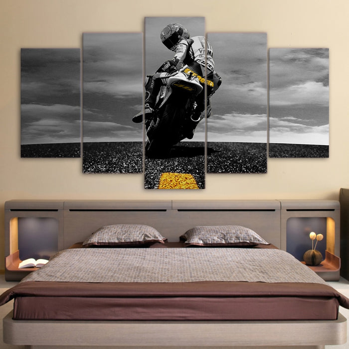 Valentino Rossi Moto Sports Motorcycle Decor Wall Art Prints - BlueArtDecor