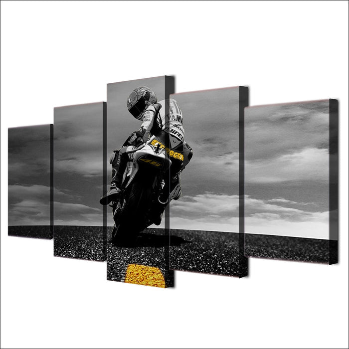 Valentino Rossi Moto Sports Motorcycle Decor Wall Art Prints - BlueArtDecor