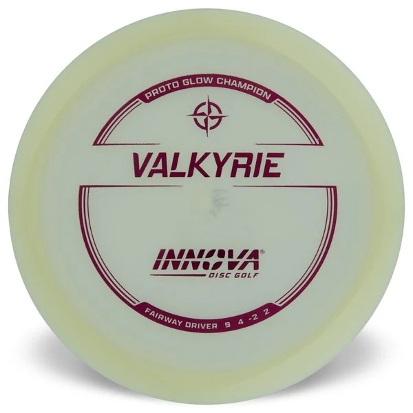 Innova Disc Golf Valkyrie disc on a white background