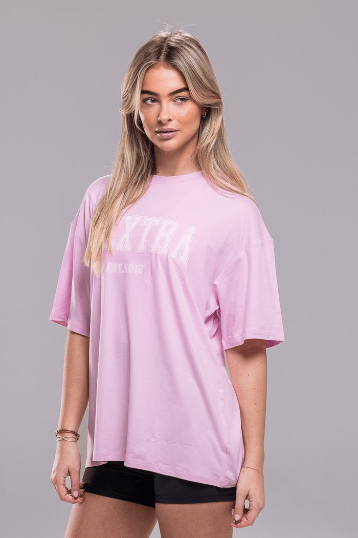 Varsity Tee - Bubble Pink