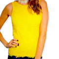 Vibrant Yellow Sleeveless Top