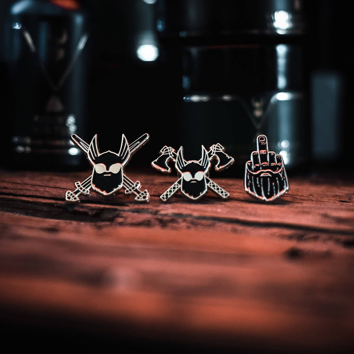 Enamel Pins. The Beard Struggle