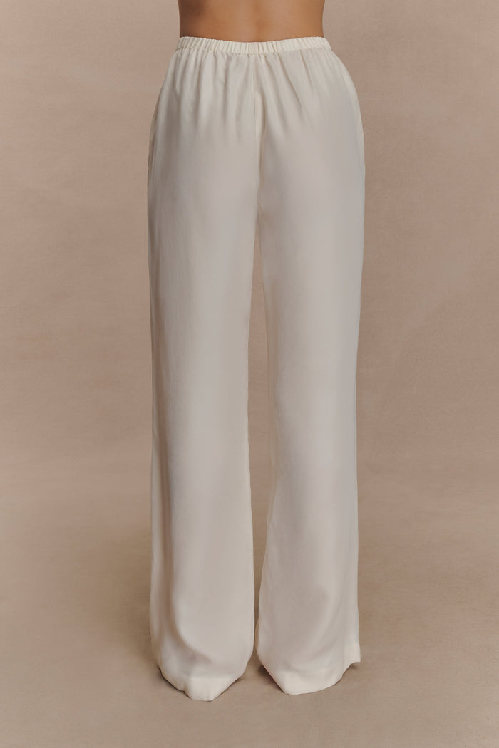 Violeta Straight Leg Pant - Ivory