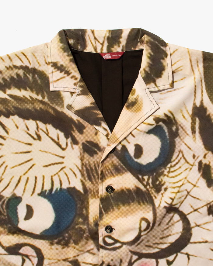 Wa-Modern Short Sleeve Button Up Shirt, BK Tora