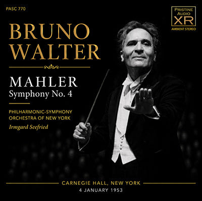WALTER Mahler: Symphony No. 4 (New York, 1953) - PASC770 - CD