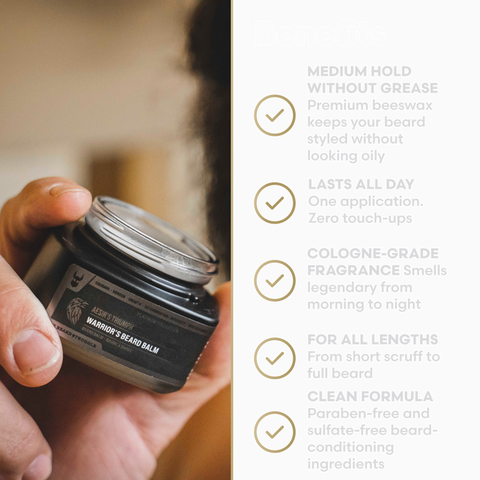 Warrior's Beard Balm, image 2. The Beard Struggle