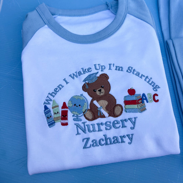 When I wake up I am starting Nursery