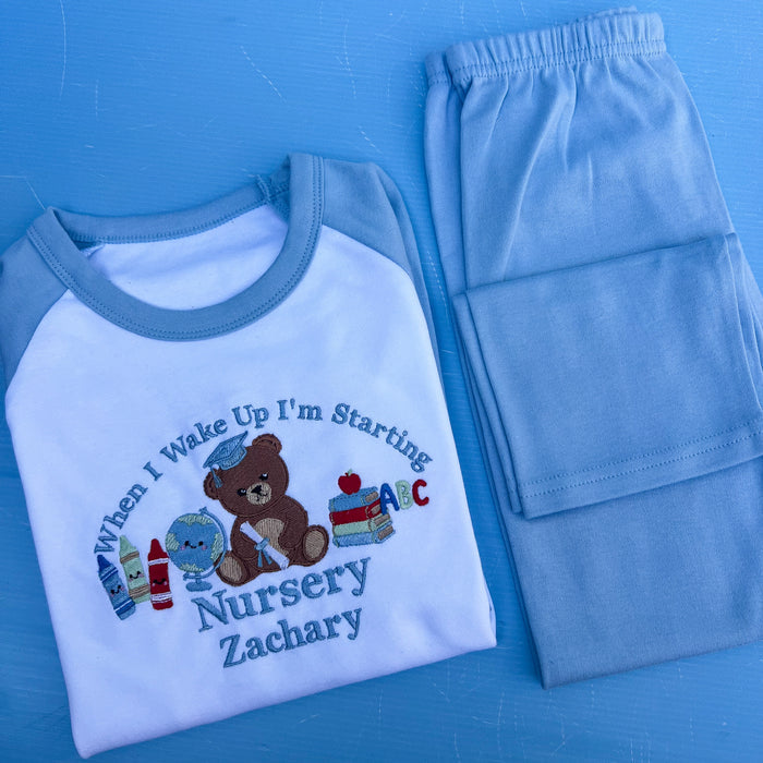 When I wake up I am starting Nursery