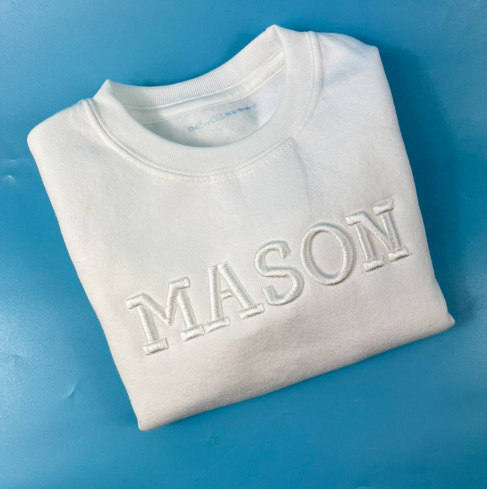 White 3D Font Jumper