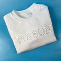 White 3D Font Jumper