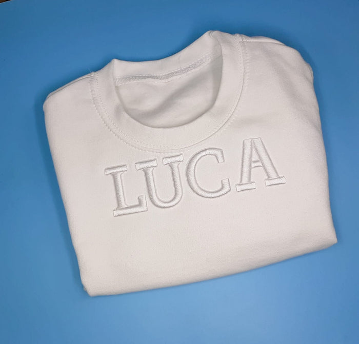 White 3D Font Jumper