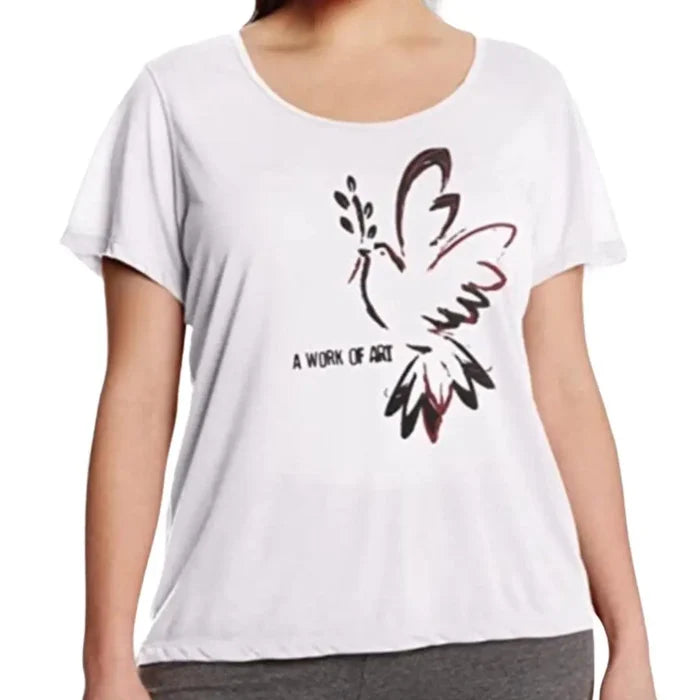 White Graphic Short Sleeve T-Shirt
