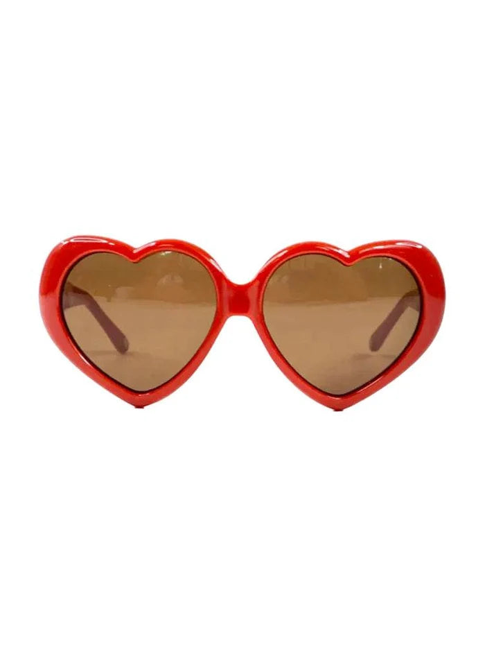 Wickedfun Heart Shape Festival Sunglasses - thefancydress.co.uk