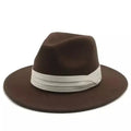 Wide Band Fedora Hat