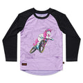 Kids Ride Shotgun, Windproof MTB Kids, Youth Jersey, Unicorn, L