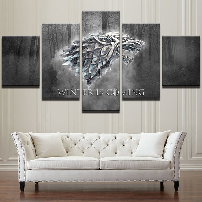 Winter Is Coming Game Of Thrones Wall Art Decor - BlueArtDecor
