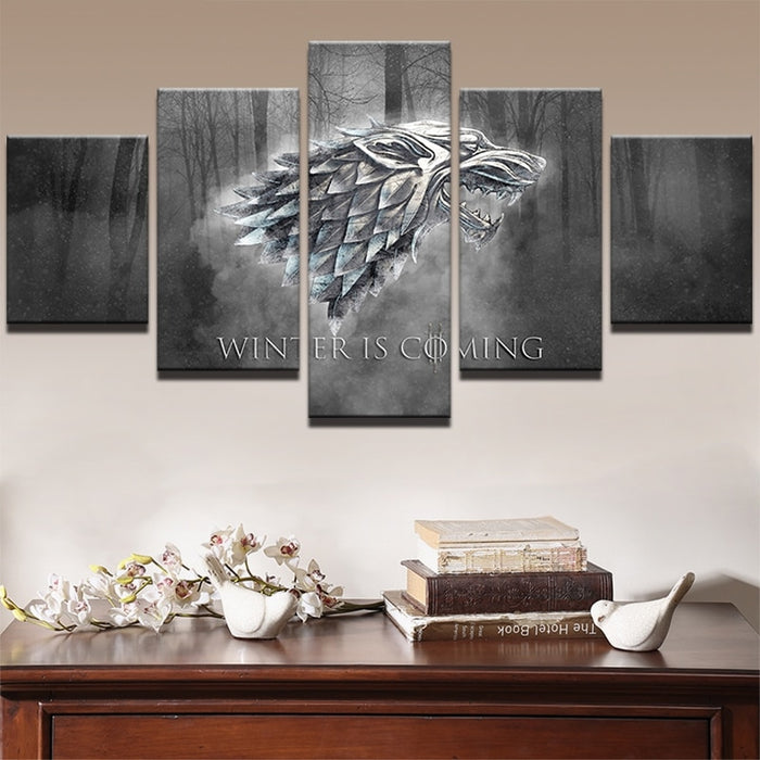 Winter Is Coming Game Of Thrones Wall Art Decor - BlueArtDecor