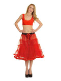 Women's 4 Tier Petticoat with Ribbon Tutu Skirt