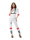 Womens Astronaut Space Suit Dress-up Costume - thefancydress.co.uk