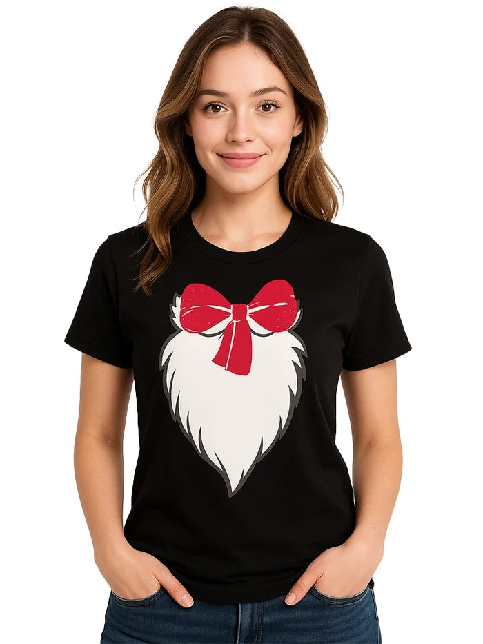 Womens Cat In The Hat Printed Black T-Shirt