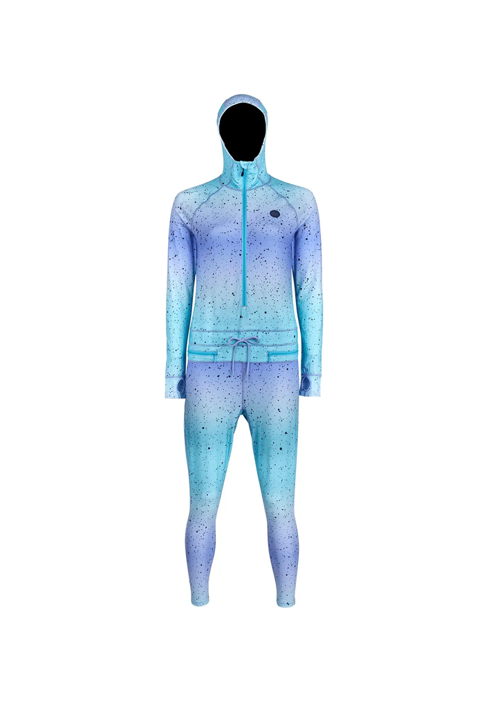 Gradient blue and purple onesie on a white background