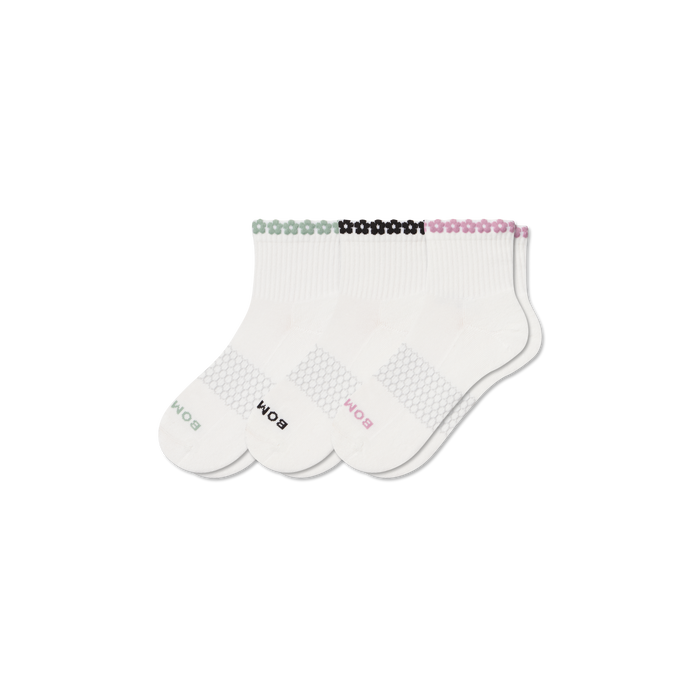 Women's Daisy Chain Quarter Sock 3-Pack