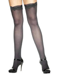 Women's Fashion Wear Black Stockings with Lace Top - thefancydress.co.uk