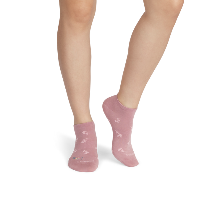 Women's Floral Lightweight Ankle Sock 4-Pack Gift Box