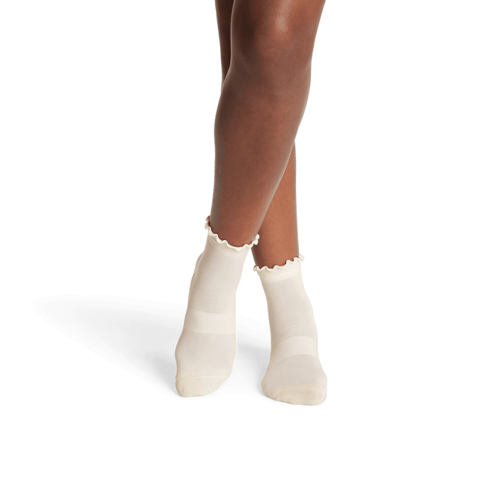 Women's Lightweight Frill Quarter Sock 4-Pack